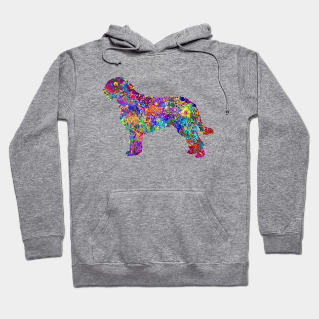 Otterhound Dog watercolor Hoodie by Yahya Art